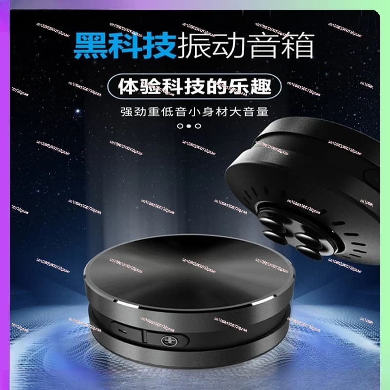 TM001 nuovo guscio in metallo per altoparlante bluetooth a conduzione ossea con altoparlante con tecnologia nera a ventosa