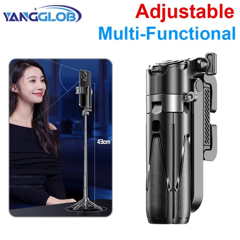Maniglia mobile per selfie stick, strumento fotografico per treppiede stabilizzatore portatile assistente di tiro supporto portatile da viaggio multifunzionale