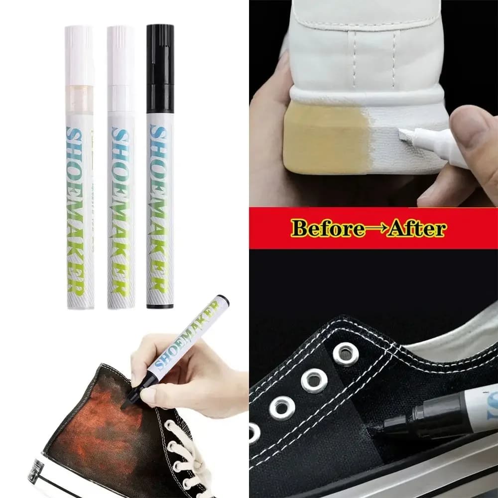 Penna Anti-Ossidazione per Rimozione Macchie Scarpe, Riparazione Impermeabile, Colore Complementare Bianco, Anti-Ingiallimento, Pulizia e Sbiancamento Scarpe