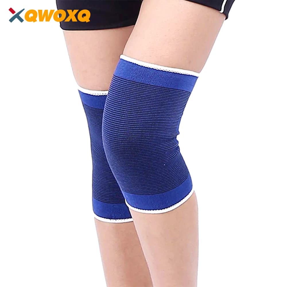 1 paio di ginocchiere per bambini in maglia morbida, supporto per tutore rotuleo per bambini professionali per calcio, pallavolo, basket, sport all'aria aperta