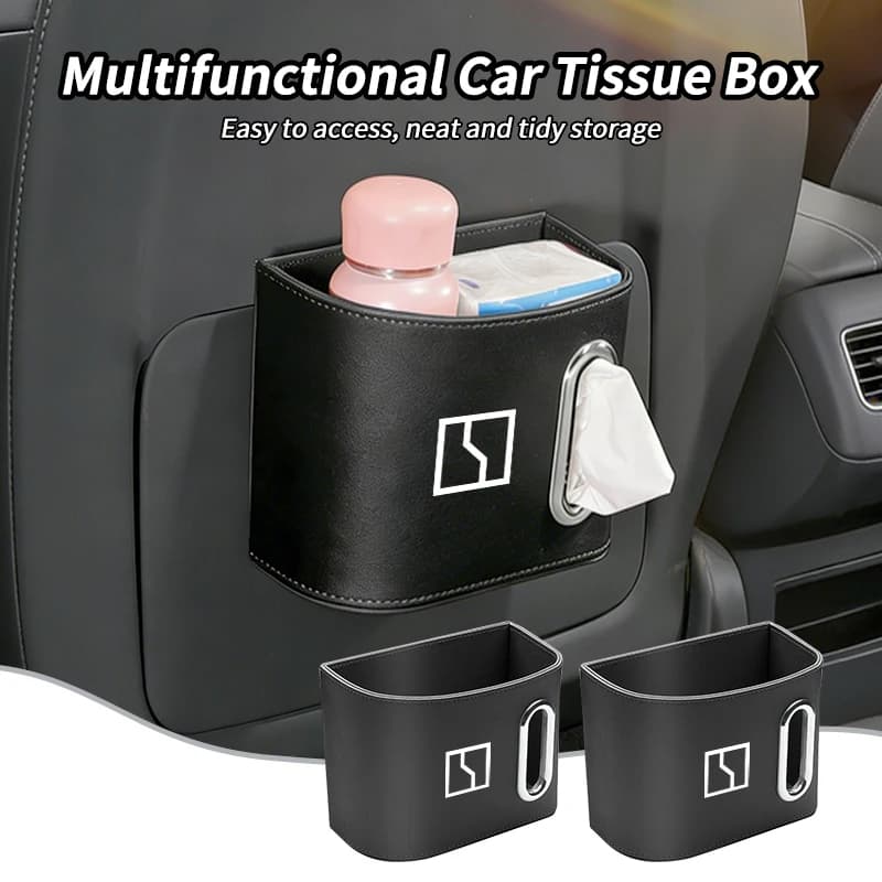 Car Seatback Tissue Box Paper Towel Holder Napkin Case Accessories For Zeekr X 001 009 2022 2023 2024 Al