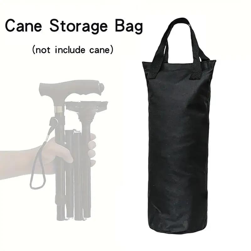 [S]Folding Cane Storage Bag, Portable Elderly Cane Pouch, Trekking Pole Handbag, Cane Protective Sleeve (Cane Not Included)