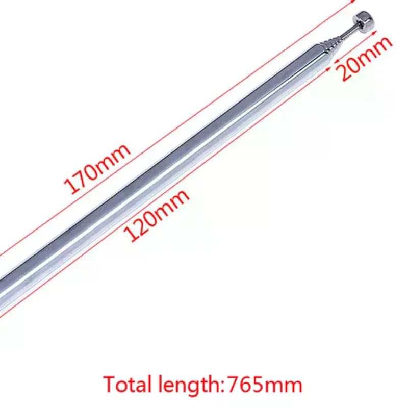 NUOVA OFFERTA Antenna Telescopica a 7 Sezioni per Radio e TV, Ricambio Specifico per Strumenti
