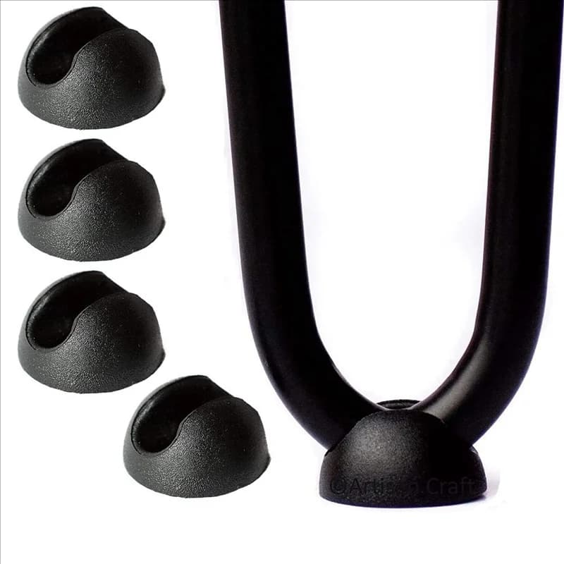 ABGE-20 PCS Piedini protettivi per gambe a forcina Piedini per tavolini in metallo per gambe da tavolo a forcina da 10-12 mm Forniture per mobili fai da te