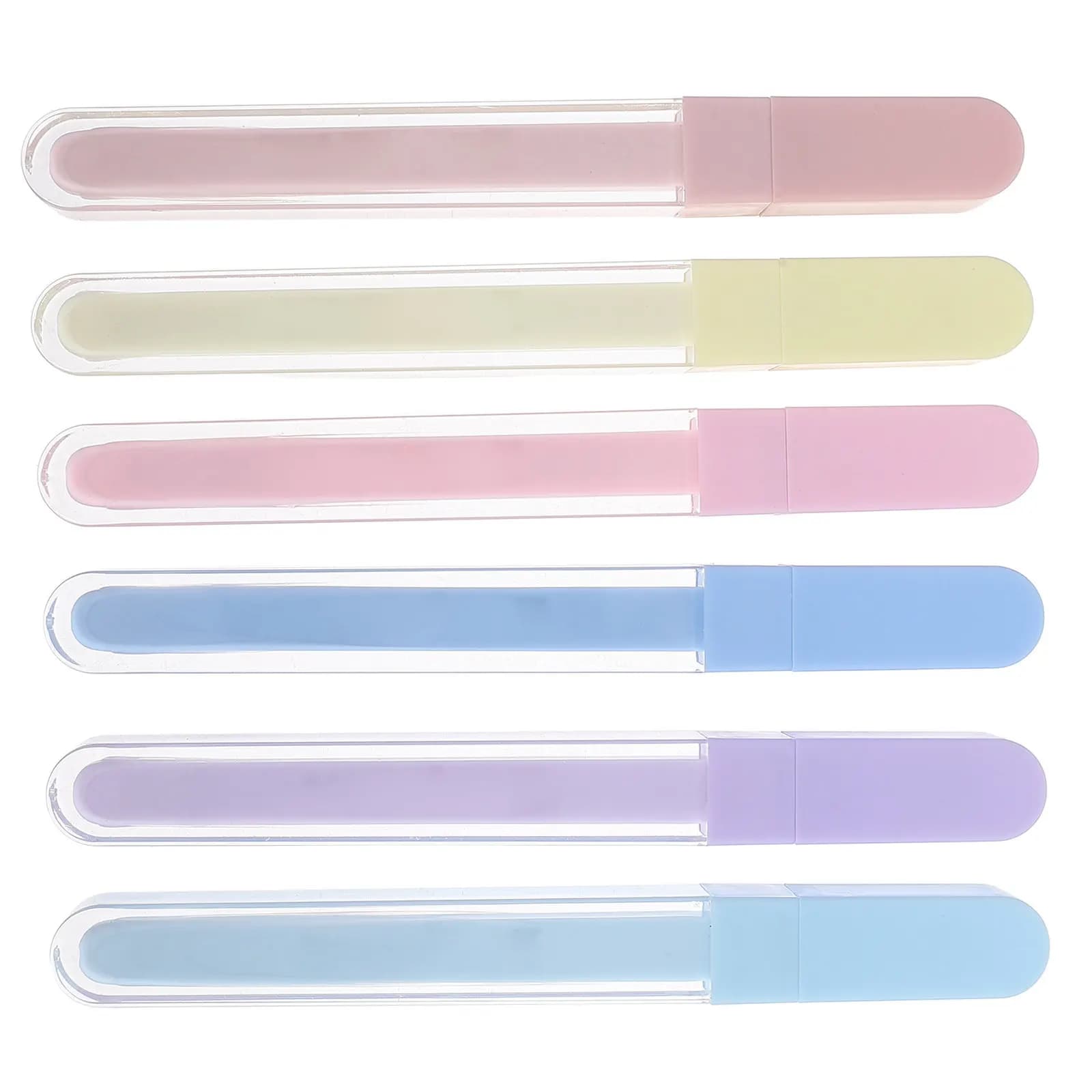 6Pcs Fluorescent Glitter Highlighter Pens Bright Vibrant Colors Smudge Office Supplies Fun Highlighters