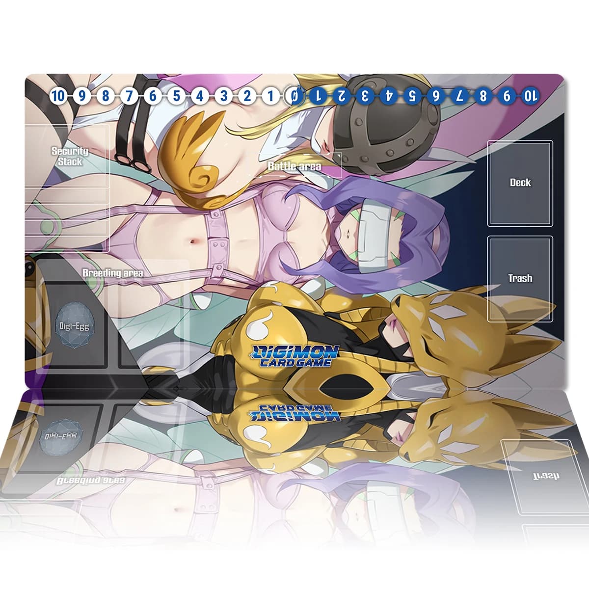 Digimon Play mat Angewomon Fairymon Sakuyamon DTCG CCG gioco di carte tappetino da gioco da tavolo tappetino per Mouse Anime tappetino da scrivania accessori da gioco zone