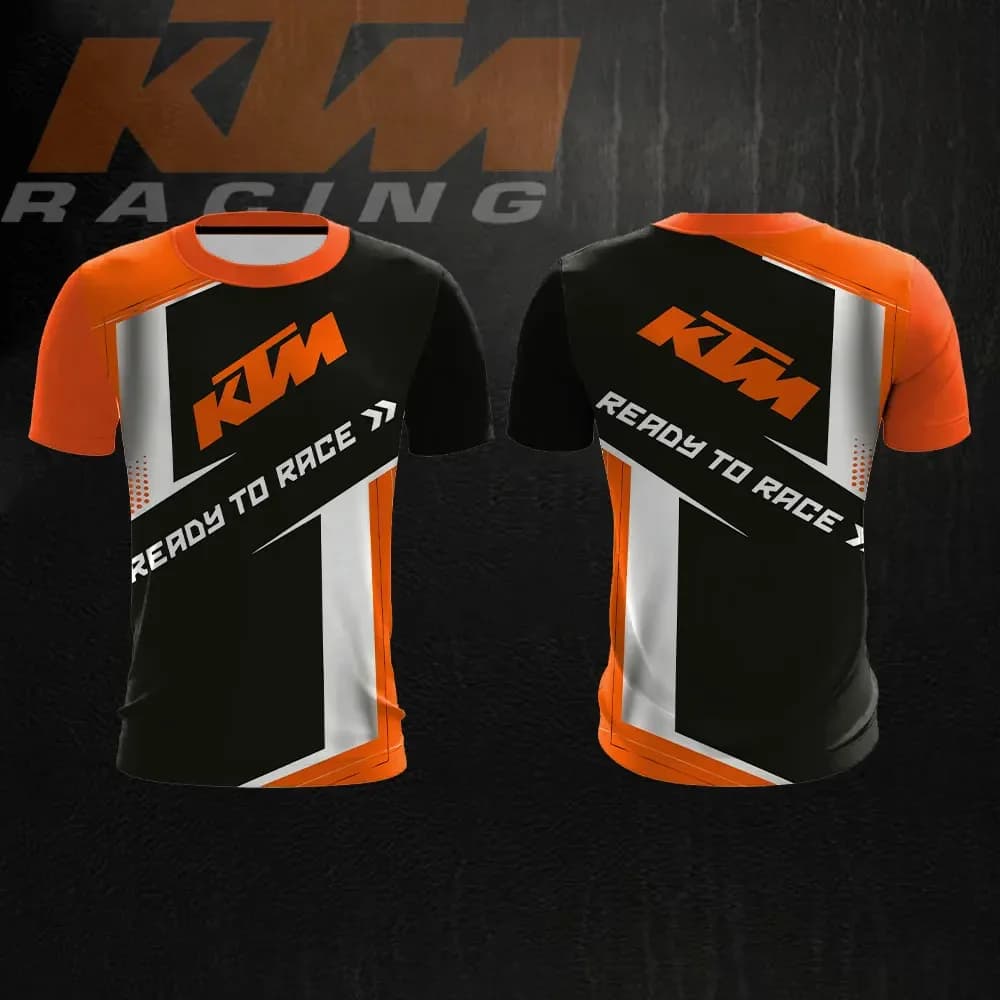 Maglietta da Ciclismo Estiva 2026 KTM Racing Team per Sport Estremi all'Aperto, Asciugatura Rapida e Traspirante, T-shirt da Uomo Bestseller