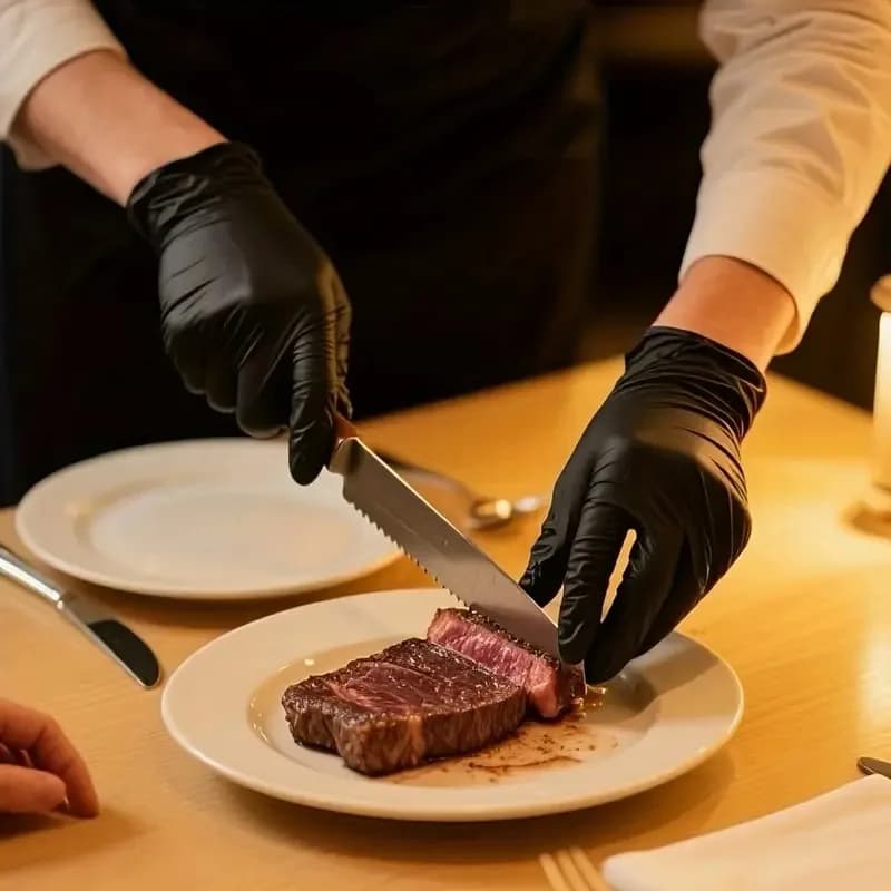 Guanti monouso in nitrile, confezione da 20, durevoli e impermeabili per uso domestico, salone di bellezza, cura degli animali domestici, lavoro industriale, senza lattice