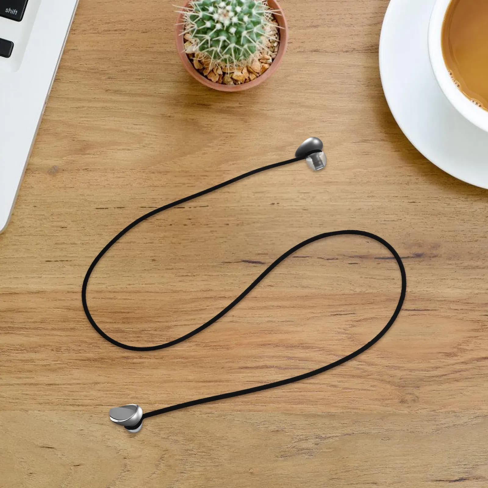 2 Pezzi Laccetto in Silicone Morbido Flessibile Anti-Sganciamento per Auricolari Wireless e Cuffie Sportive
