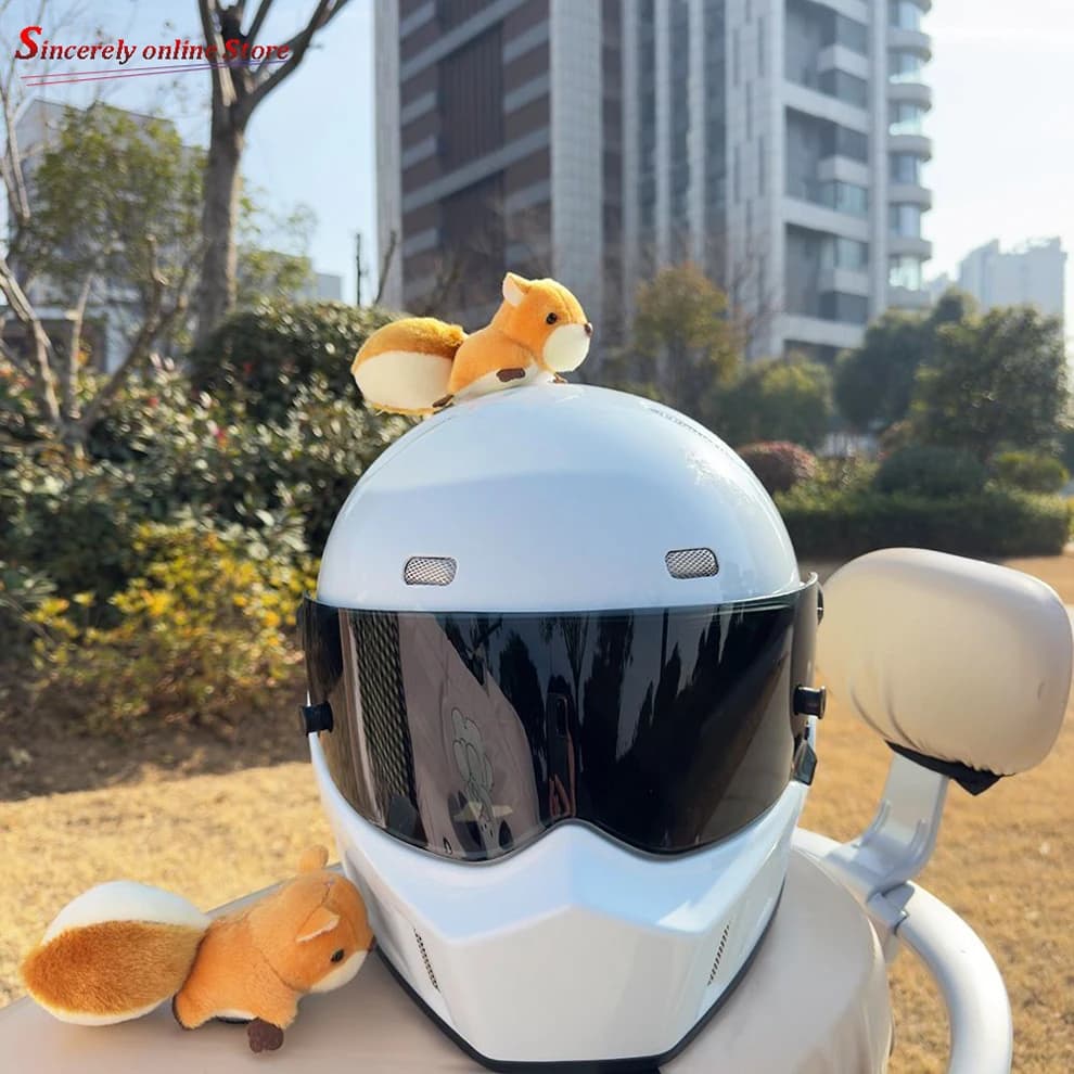 New cute motorcycle helmet plush cat ear balls women decorations bike helmet stickers accessories styling cosplayer