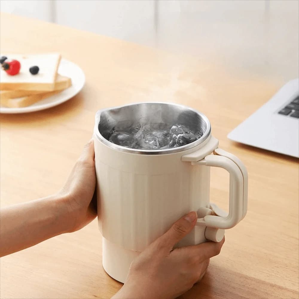 1000ML Travel Folding Electric Water Kettle Stainless Steel Inner Space-saving Electric Boiling Pot Anti-scalding Mini