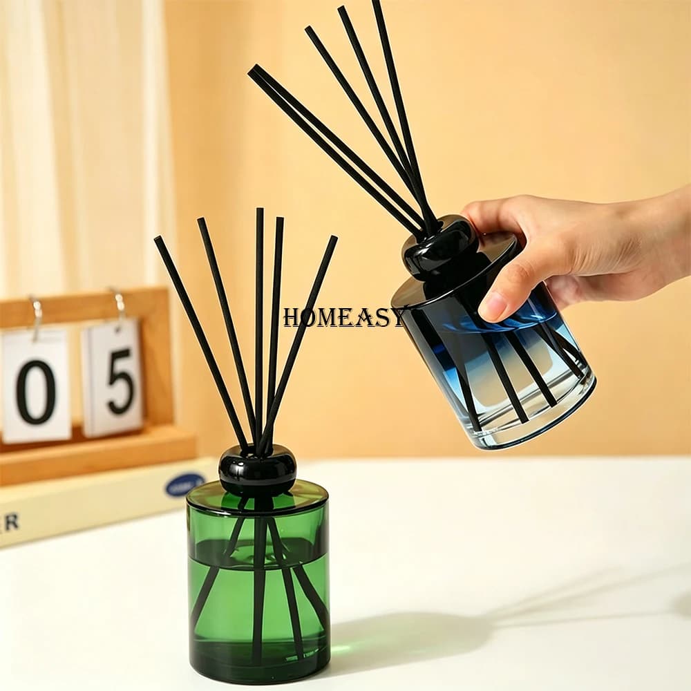Factory Wholesale 25cm 3/4/5mm Black White Fiber Diffuser Sticks Strong Absorption Aroma Rods For Home Hotel Fragrance Oil