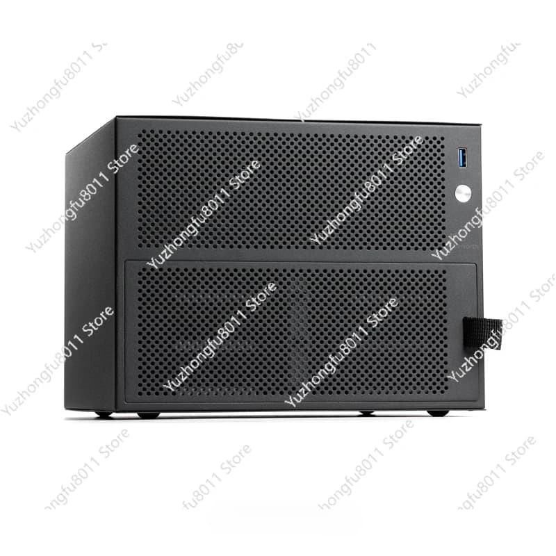 Chassis NAS a sei alloggiamenti, supporta schede madri ITX, alimentatore FLEX Small 1U, limite altezza radiatore 70mm, server di archiviazione desktop fai-da-te