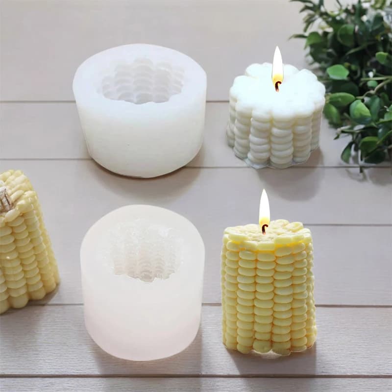 Stampo per mais in silicone per torta mousse gelato al cioccolato; stampo decorativo per candele profumate in gesso