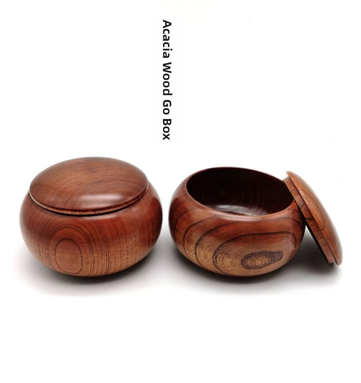 Scatola Grande in Legno per Go e Scacchi, Contenitore Artigianale per Gioco da Tavolo Tradizionale Cinese, Accessorio per Giochi