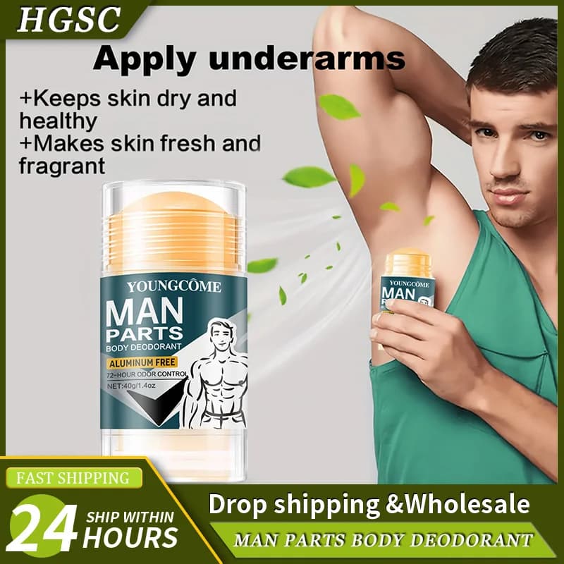 Bastone deodorante naturale per uomo Cura delle ascelle Elimina efficacemente gli odori Crema aromatica rinfrescante e duratura Prevenzione degli odori delle ascelle