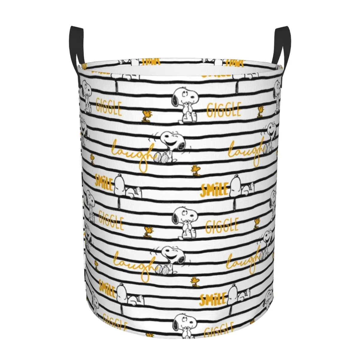 Custom S-snoopies Anime Laundry Basket Foldable Large Clothing Storage Bin Dog Cartoon Hamper