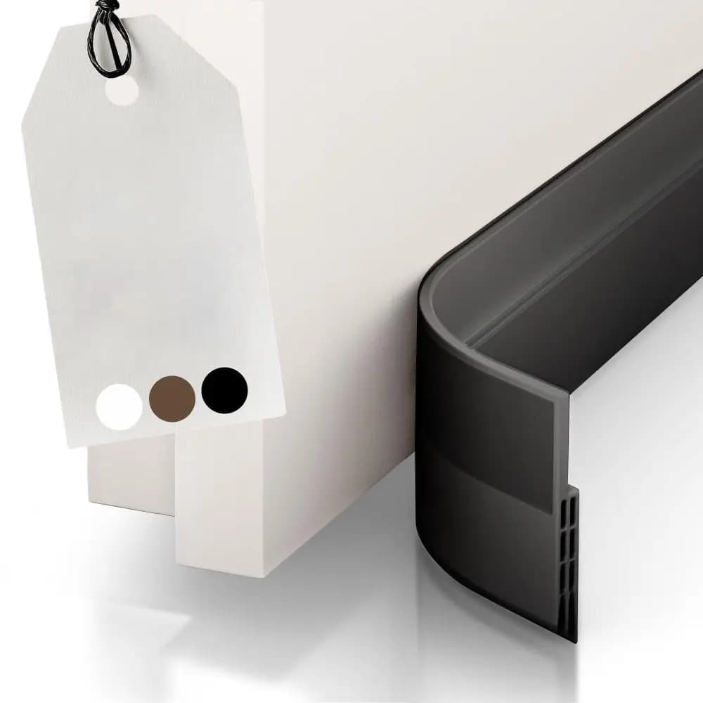 Guarnizione Professionale Insonorizzante per Porte, Striscia Sigillante Inferiore Anti-Insetti in TPE, Paraspifferi da 100 cm per Casa e Dormitorio