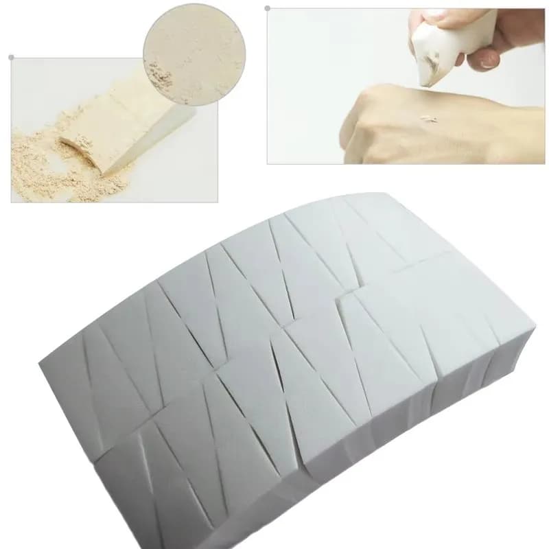 1/12/24/48 pezzi triangolo morbido trucco spugna viso fondotinta correttore crema polvere miscela sbavatura soffio strumento cosmetico