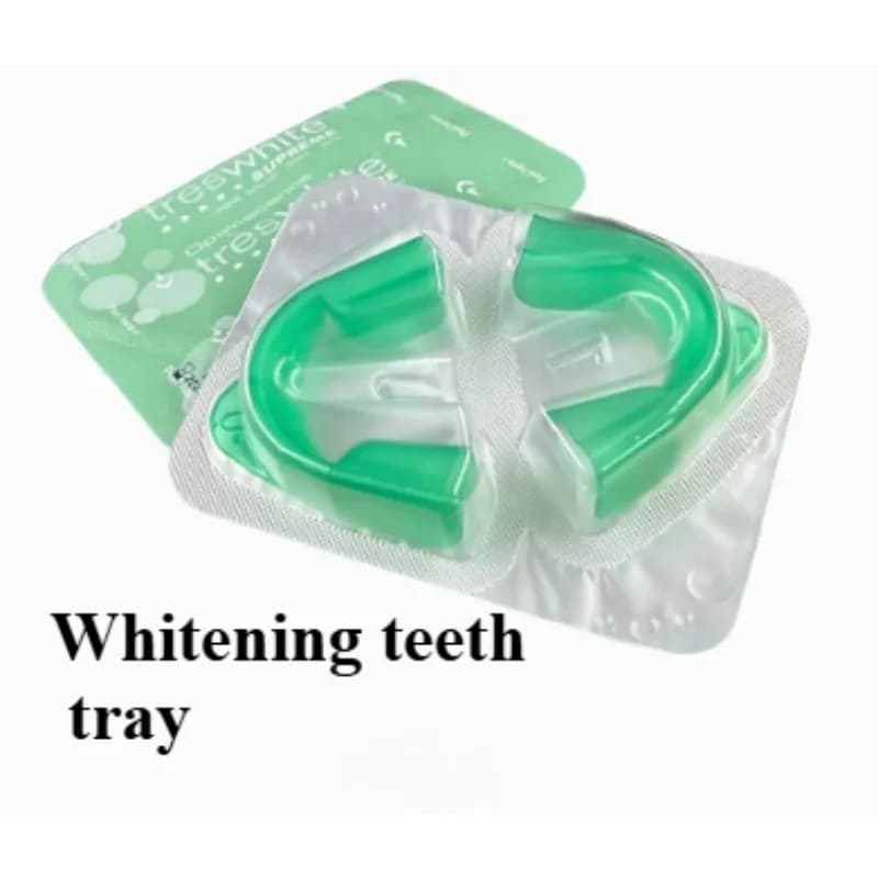 Set Vassoio per sbiancamento dei denti a forma di U Sbiancamento rapido per l'alito fresco Sbiancamento dei denti sensibile Sbiancante Igiene orale Sapore di frutta