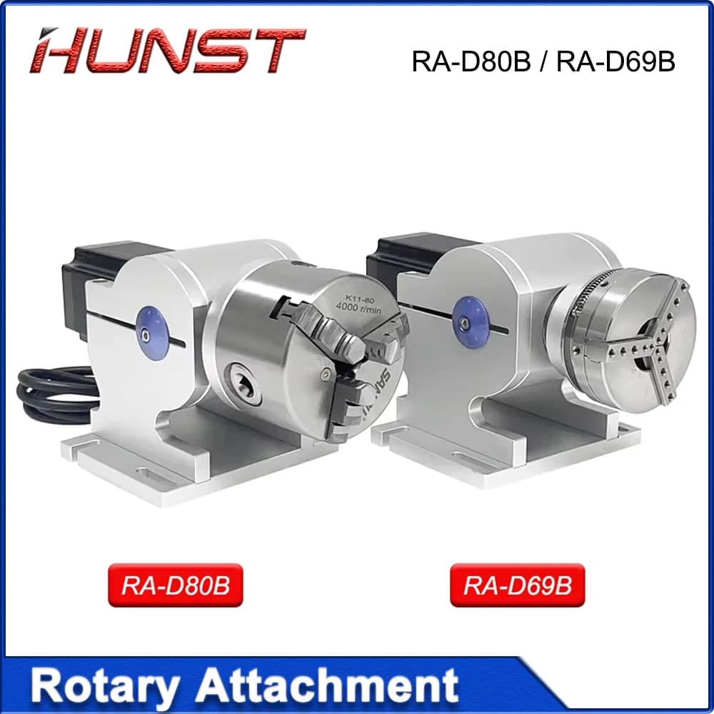 HUNST Dispositivo rotante per macchina per incisione laser Asse rotante D69/D80 Accessori rotanti per macchina per incidere