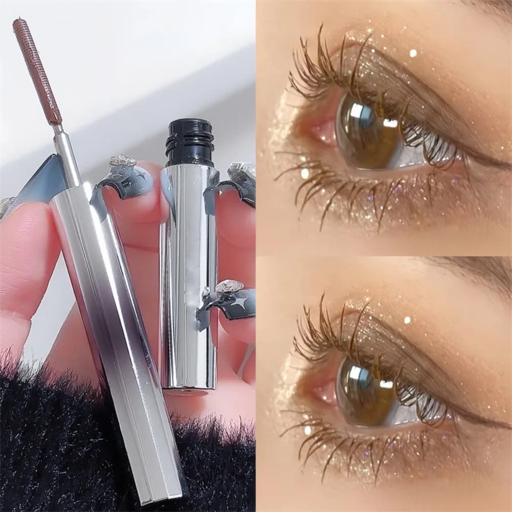 Mascara Nero Effetto Ferro, Senza Spazzolina, Lavabile, Lunga Durata, Impermeabile, per Extension Ciglia