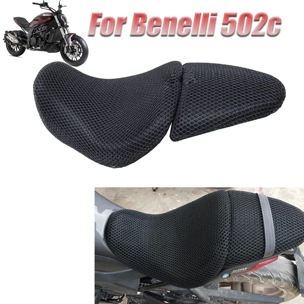 Coprisedile in rete 3D per moto protezione per cuscino del sedile con isolamento termico per Benelli 502c 502 C