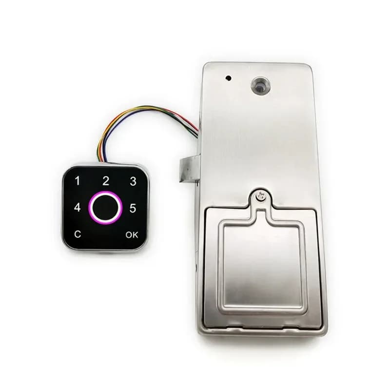 for G17 Fingerprint Password Lock Smart Touch Screen Color Light Ring for Display Cabinet Shoe Cabinet Drawer
