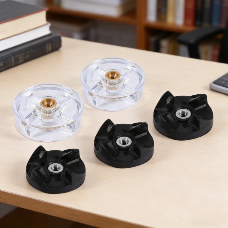 Nuovo Ingranaggio in Gomma per Frullatore, 2 Ingranaggi Base, 3 Ingranaggi Lame, Parti di Ricambio per Frullatori Magic Bullet, Accessori per Frullatori