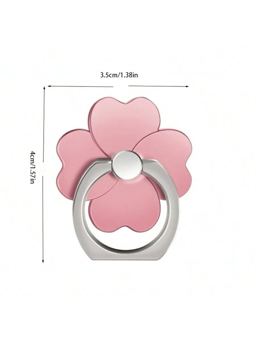 3Pcs Pink Flower 360° Rotating Phone Ring Stand Grip For iPhone Android Universal