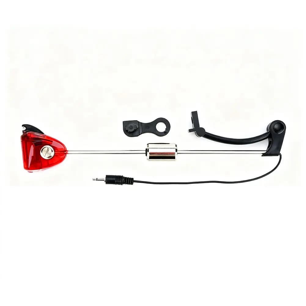 LED for flash Fishing Bracket for Carp Rods Built to Hold Bite Alarms and Deliver Clear Visual Signals in Darkness