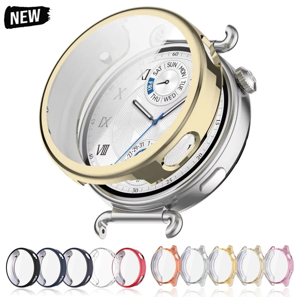 Custodia per Huawei Watch GT6 con vetro temperato 46mm Band Watch GT6 41mm Custodia protettiva morbida per schermo a tutto tondo Custodie per paraurti TPU