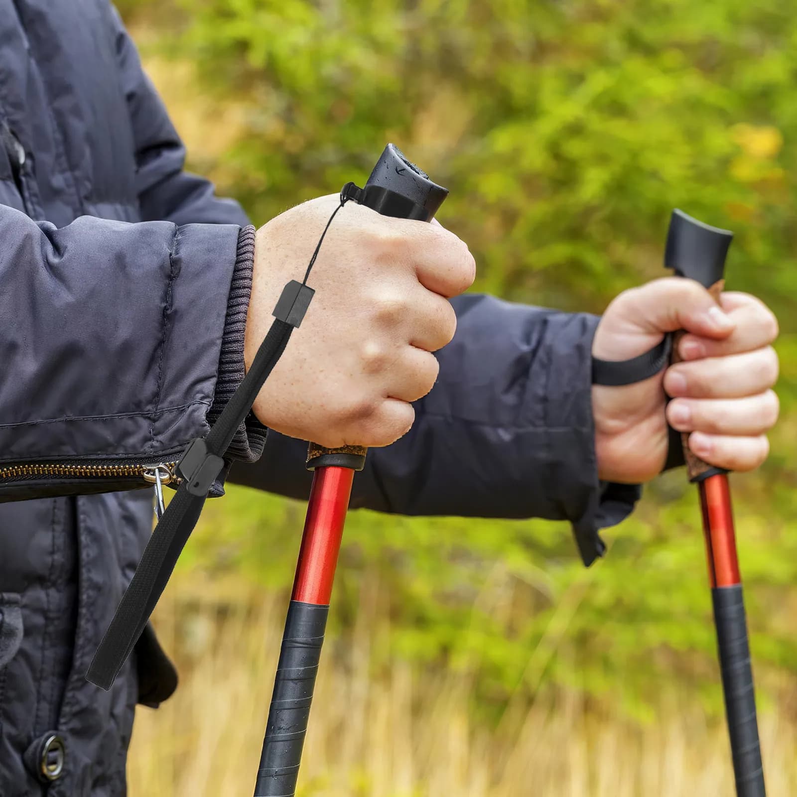 3Pcs Polyester Walking Cane Wrist Straps Quick-Adjust Secure Fit Anti-Drop Lanyard for Hiking Poles Walking Sticks Trekking Pole