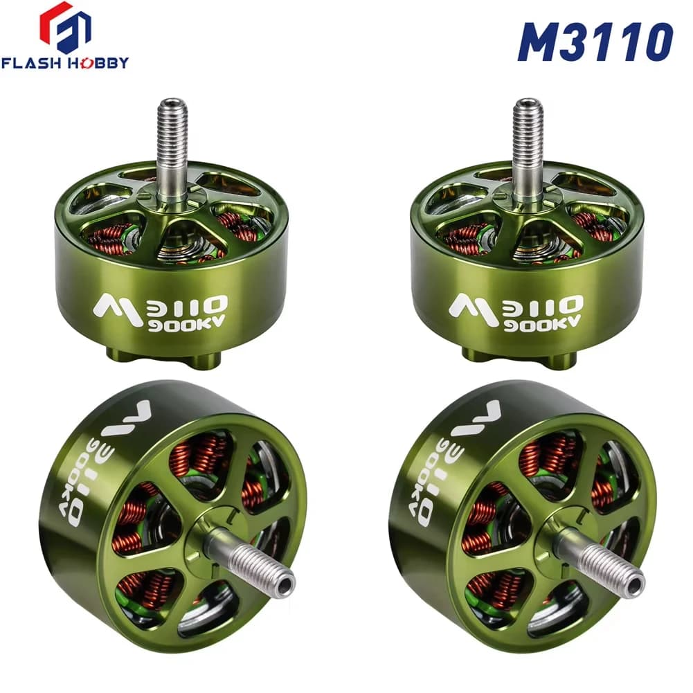 4pcs/lot FlashHobby Mars 3110 M3110 3110 900KV BLDC Outrunner Motor 3-6S For RC Drone