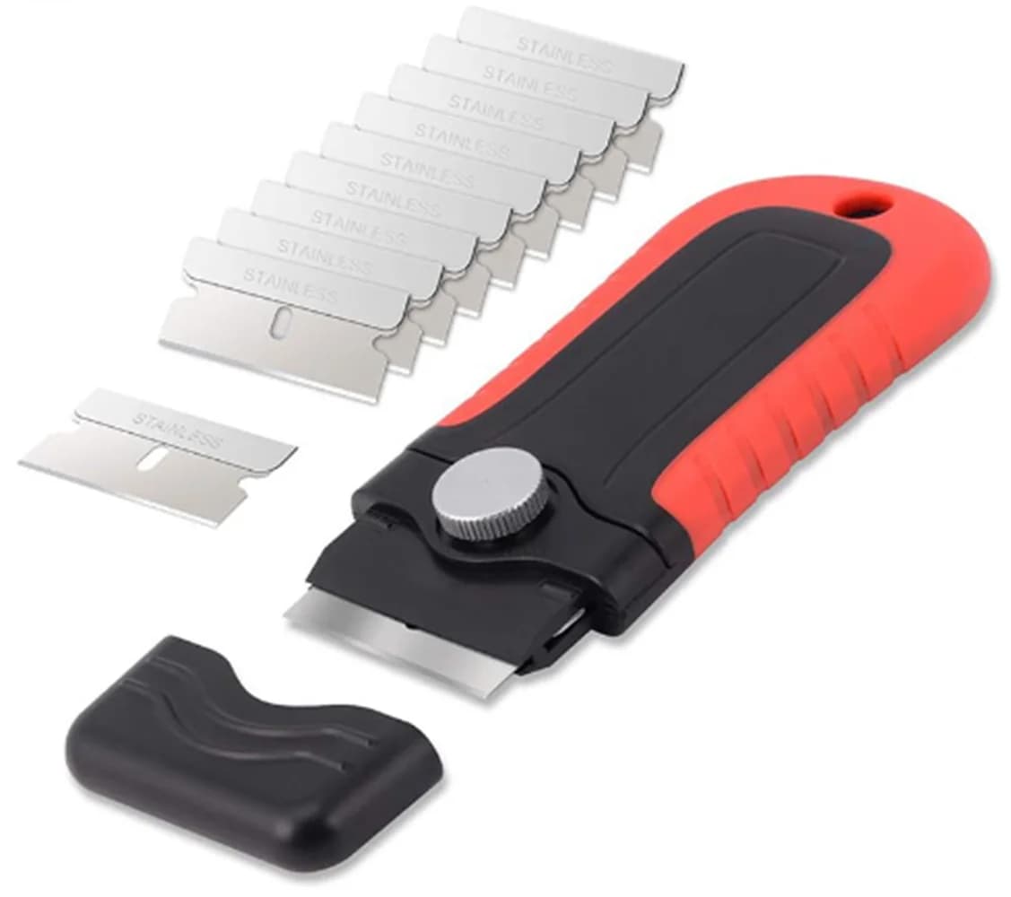 Coltello Multiuso in Lega di Alluminio con Lama Staccabile | 30 ° Taglierina di Precisione per Pellicole Viniliche per Auto e Pellicole Oscuranti per Finestrini