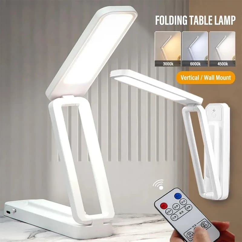 LED Reading Desk Lamp Foldable Touch With Remote Control Dimmable Wall Lamp USB Charging Night Light for Office Study