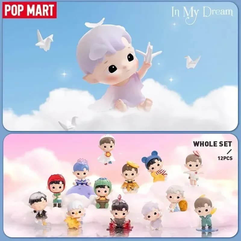 POP MART HACIPUPU My Dream Series Blind Box Toys Kawaii Anime Action Figure Caixa Caja Surprise Mystery Box Dolls Girls Gift
