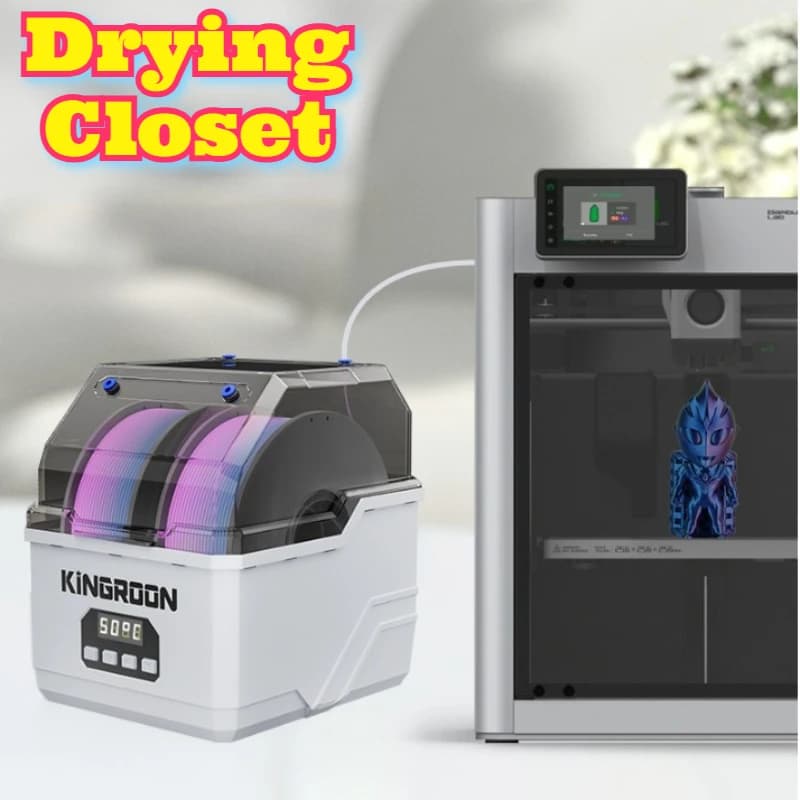 Stampante 3D Filamento Asciugatrice Doppia Bobina Scatola di Immagazzinaggio Circolazione Dell'aria Calda di 360 Gradi Riscaldamento Uniforme Caldo Deumidificatore Stampa Nuovo