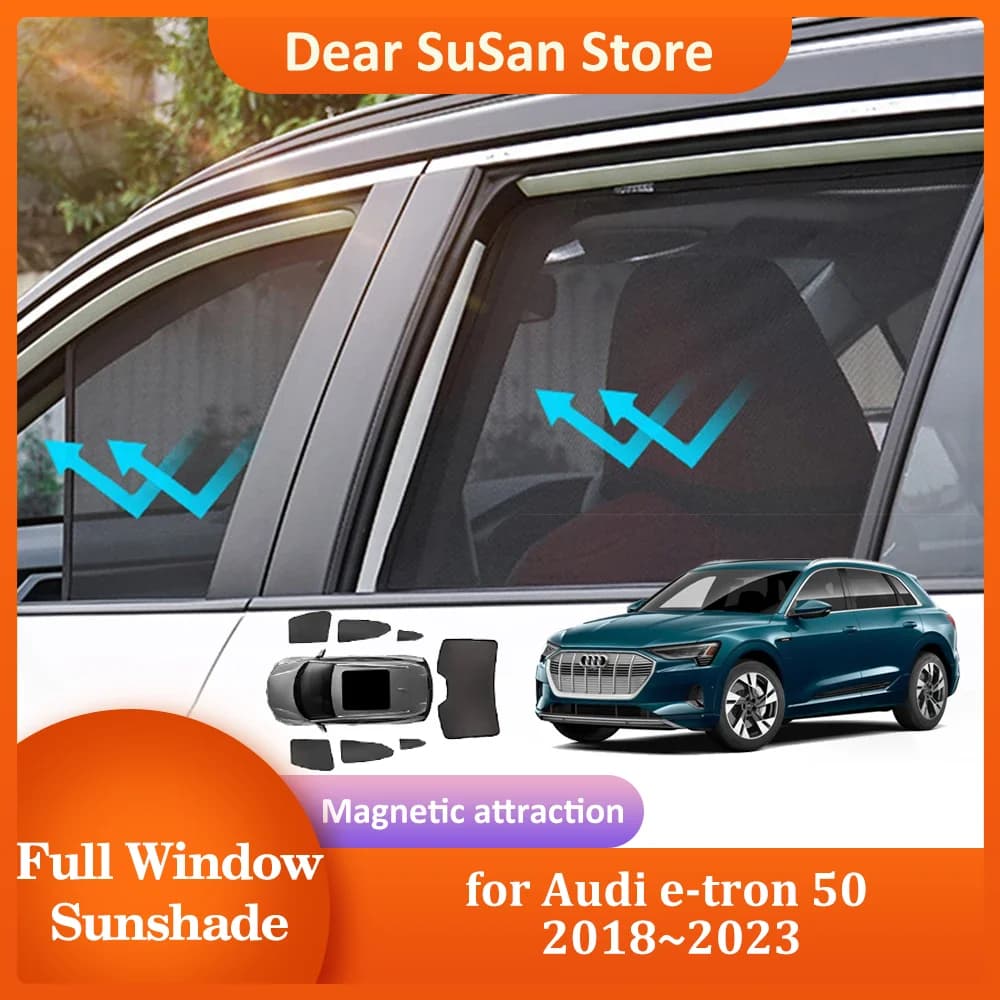 Parasole magnetico per auto per Audi e-tron 50 2018 ~ 2023 2019 tenda per parabrezza visiera parasole finestra per tetto apribile accessori per copertura