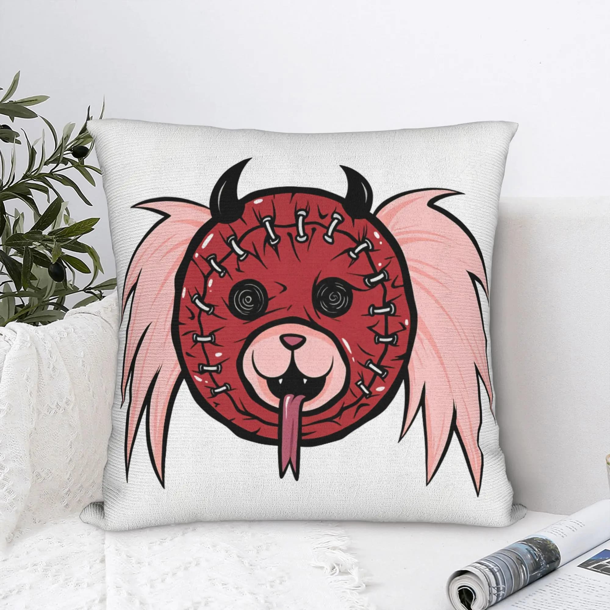 Pillow Case Dorohedoro Kikurage Square Pillow Cover For Couch Sofa Bedroom Retro Trendy Pillowcases