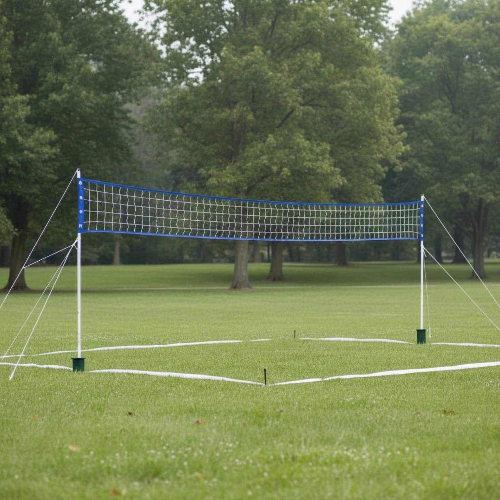 Beach Volleyball Net Set Quick Fold Beach Volleyball Kit Sports Equipment Easy to Carry Long-Lasting for Grass