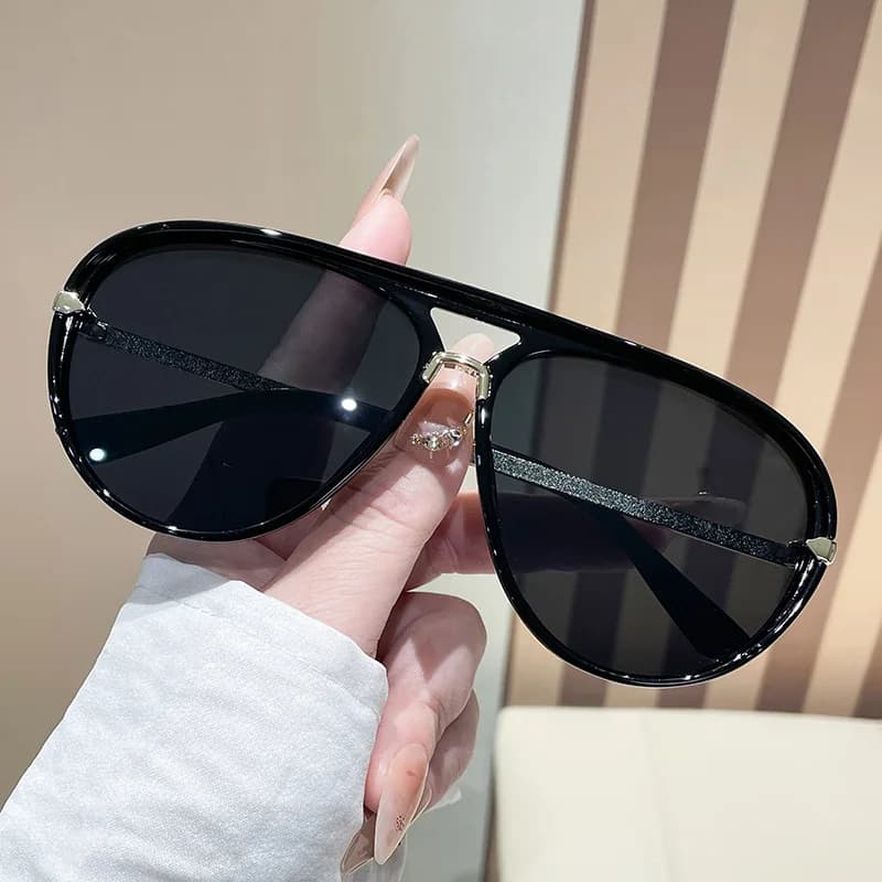Cross-border fashion versatile trend Internet celebrity large frame sunglasses toad sunglasses, new European and American sunglasses