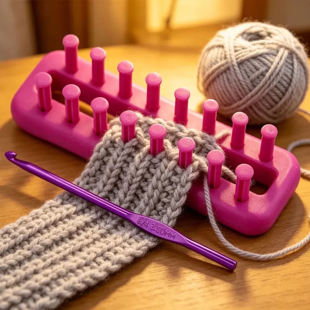 1Set Knitting DIY Knitting Tools Scarf Hat Shoes Socks Clothes Accessories Machine Sweater Needles Crochet Sewing Embroidery