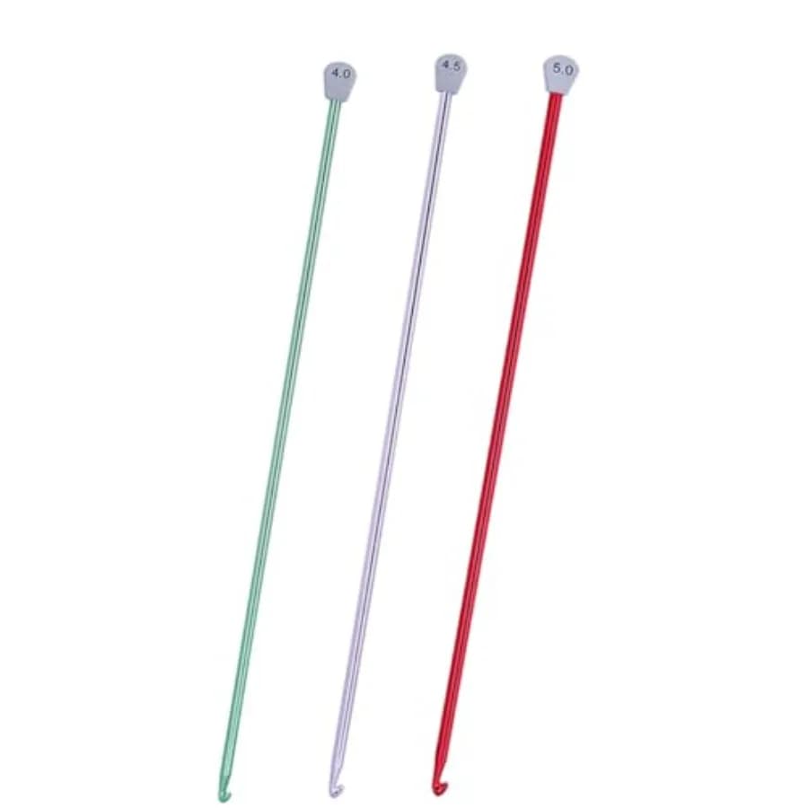 Tunisian Crochet Hook Long Crochet Hooks Set 3pcs Extra Long Crochet Hook 13.8 Metal Afghan Crochet Needles for Crocheting, Per