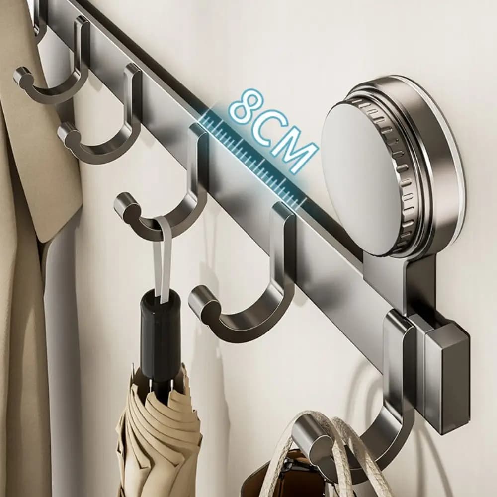 Gancio per porta a ventosa senza foratura, riutilizzabile, resistente, portante, gancio da parete per bagno, staccabile, per camera da letto, gancio per dormitorio