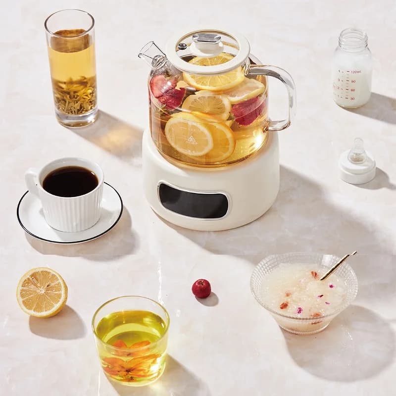 1.2L Full Glass Health Kettle Temperature Adjustment Tea Machine Flower teapot Multi-functional electric stew cup 110 V/220 V