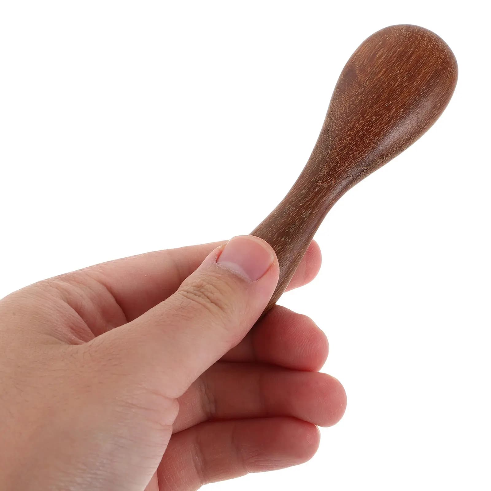2 sandalwood face mask applicators, natural wood facial massage sticks, ergonomic design for creams, serums and facial spa treatments