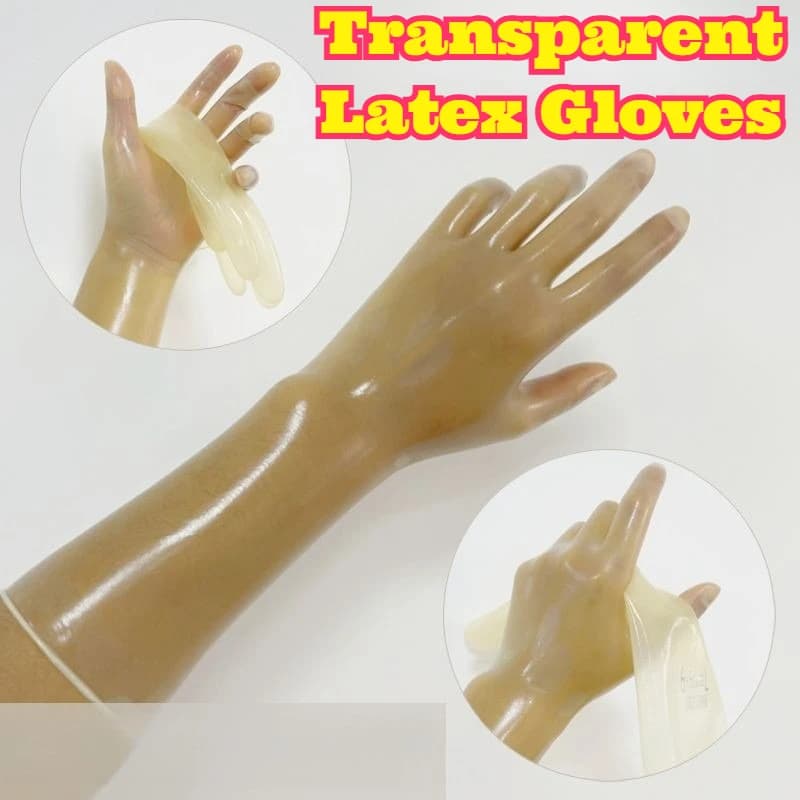 Guanti in lattice ultra sottili, trasparenti, lucidi, impermeabili, elastici, lisci, per uso intimo, per coppie, per il quotidiano, accessori per le mani