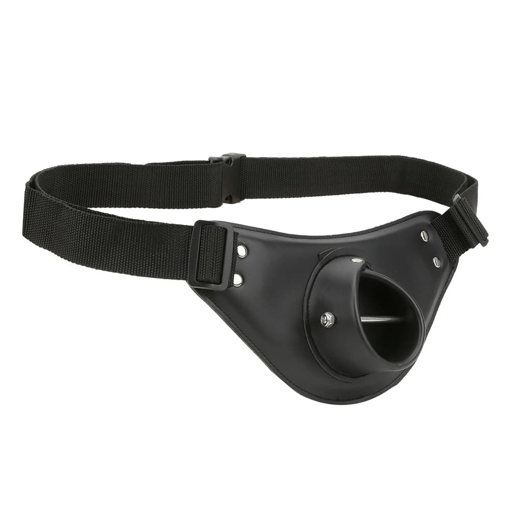 Cintura da Pesca Regolabile e Girevole in Pelle PU Nera con Portacanna, Accessorio Professionale per Pescatori