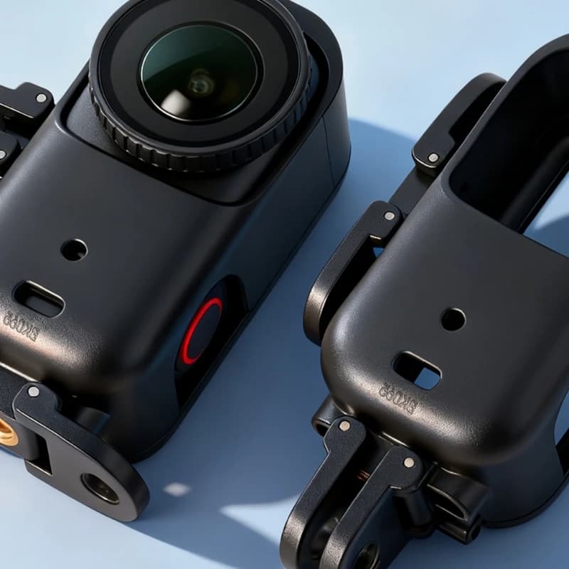 Adjustable extension brackets for camera Screw holes 1/4 Foldable design for Vlog action travel registration